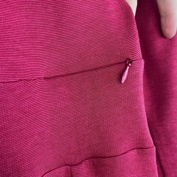 Toad&Co Finlay Faux Wrap V Neck Long Sleeve Berry Dress Size Small Stretch - Picture 3 of 7